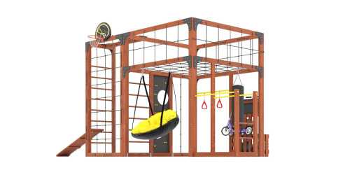Детская площадка для дачи Савушка КУБ-2 Махагон