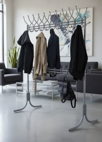 Вешалка напольная М 12М металлик 