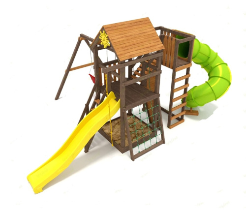 Детская площадка IgraGrad Панда Фани Gride с трубой 2,1м