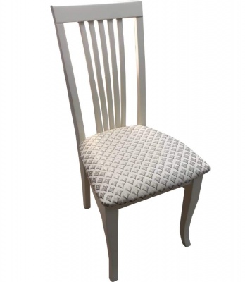 Стул МДК-99 Эмаль слоновая кость Жаккард Лорд светлый 