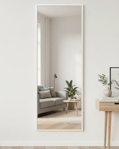 Зеркало навесное Сельетта 5 белый 