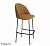Стул барный Sheffilton SHT-ST35/S29 горчичный черный муар