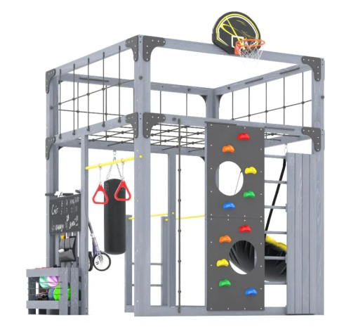 Детская площадка для дачи Савушка КУБ-1 Серый