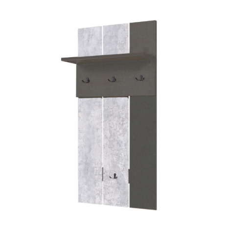 Вешалка ТАЙМ-2 бетон антрацит 