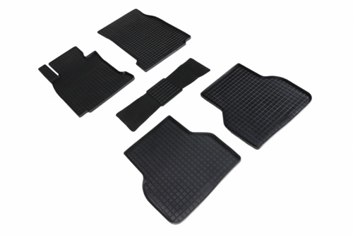 Резиновые коврики салона Сетка для BMW 5 Ser E-39 1995-2004 Черные