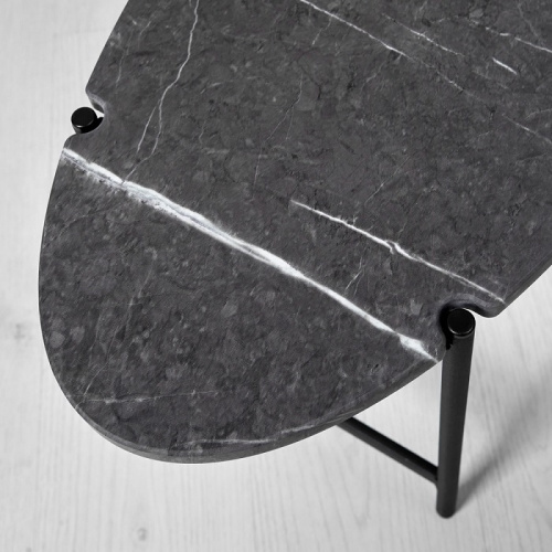 Стол журнальный МеталлАрт М025 черный мрамор 