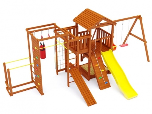 Детская спортивная площадка для дачи Савушка Мастер 3 Семейная