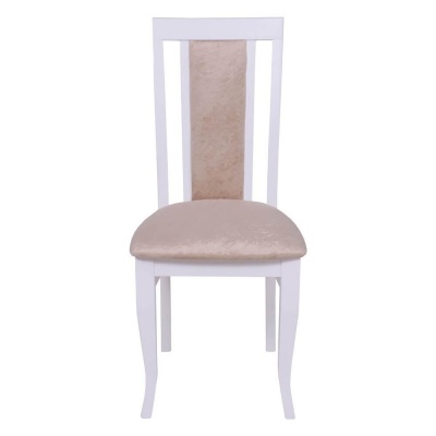 Стул Б-2230.1 Эмаль белая микровелюр AvogADO 6 бежевый 