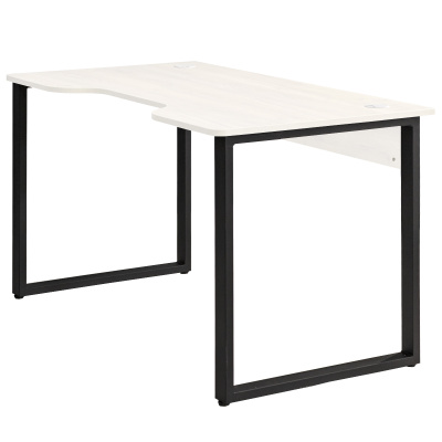 Стол геймерский Гонконг ДТ-3 120x70x75 дуб белый металл черный 