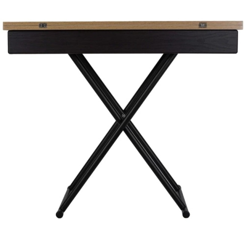 Стол трансформер Лерон дуб крафт золотой черный 