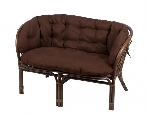 IND Комплект Багама с диваном орех матовый подушка коричневая 