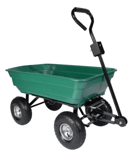 Садовая тележка-самосвал зеленая G201