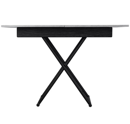 Стол трансформер Лерон ателье светлое черный 