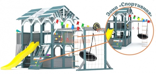 Детский игровой комплекс для дачи Савушка PlayHouse-3