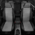 Автомобильные чехлы для сидений Skoda Yeti джип. ЭК-02 т.сер/чёрный