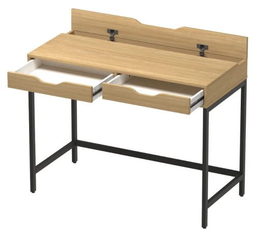 Письменный стол Mio Tesoro Ингар Д 100 100x48x76 дуб скандинавский черный 