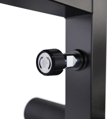 Скамья со стойками под штангу DFC GORILLA черная с партой для бицепса