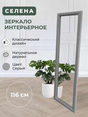 Зеркало навесное Селена серый 