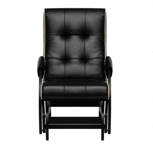 Кресло-маятник Leset Хилл венге Marvel Black кант Cream