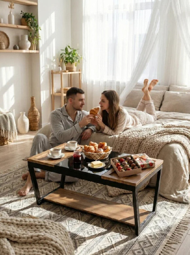 Стол журнальный BeautyStyle 33 дуб вотан черный 