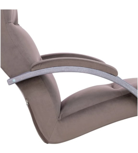 Кресло-качалка Leset Милано венге текстура Velur V23