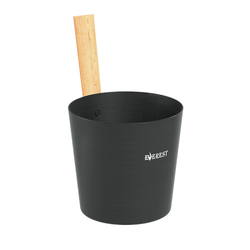 Шайка EVEREST 5л алюминий BLACK (TG-50)