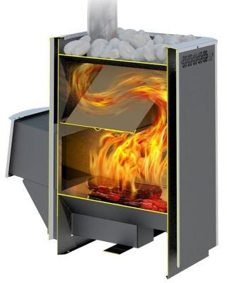 Печь для бани Теплодар Сахара 16 ЛРК (2,0)