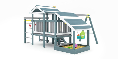 Детская спортивная площадка для дачи Савушка Baby Play 12 Индиго