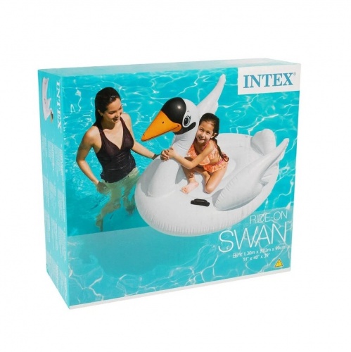 Надувная игрушка-плотик Intex Лебедь 130x102x99 см 57557NP 3+