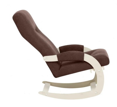 Кресло-качалка Leset Блисс слоновая кость Antonio Chocolate