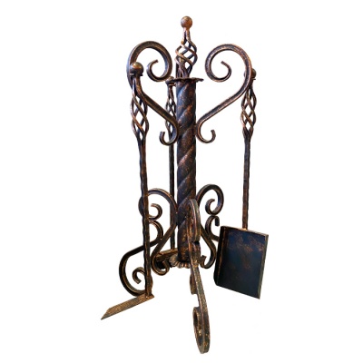 Каминный набор Башня бронза