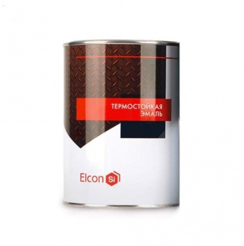 Краска термостойкая 0,8 кг Черная ELCON