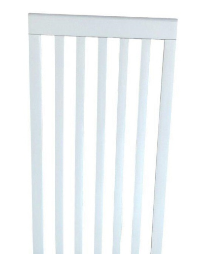 Стул МДК-82.1 Эмаль белая Серая рогожка 