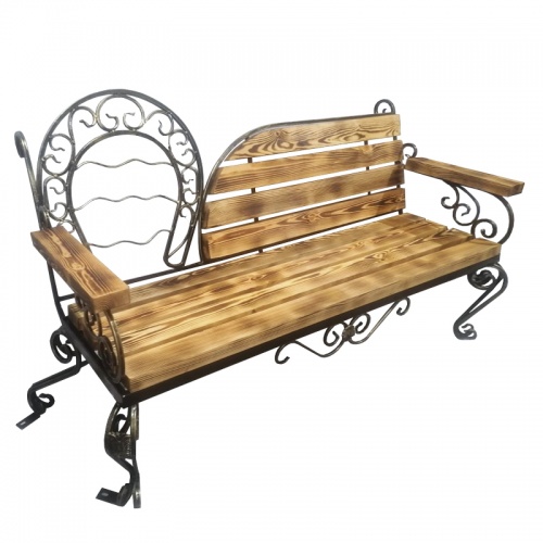 Скамейка с подковой Оберег от злых сил Грифонсервис СК95