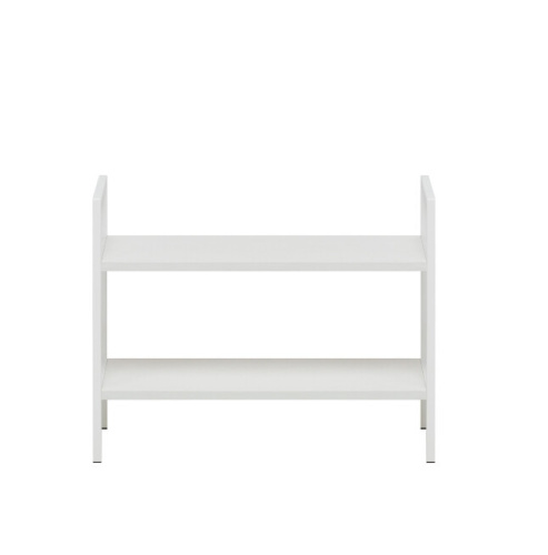 Стеллаж Leset Стилвуд 22 широкий 2 полки белый 