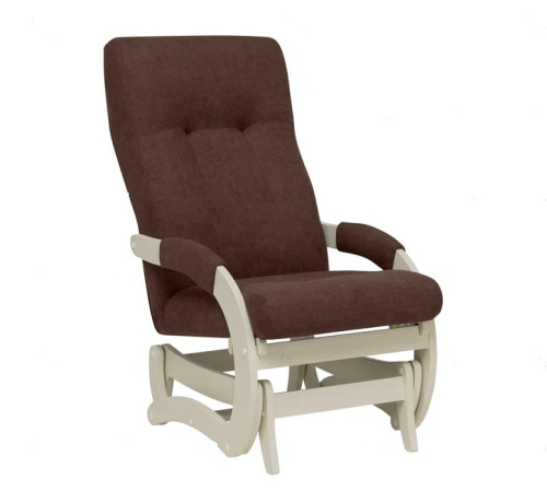 Кресло-маятник Leset Блисс слоновая кость Antonio Chocolate