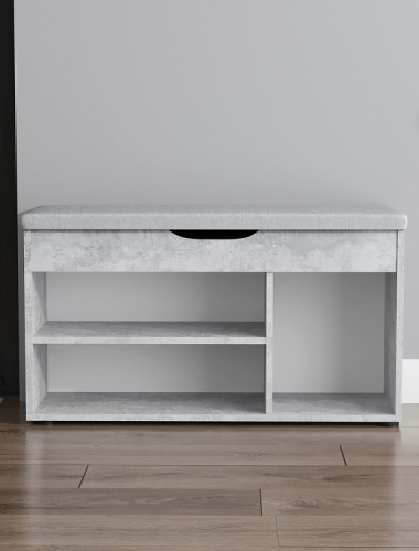 Банкетка Норд СН-122.08 бетон спаркс лайт 