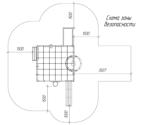 Детская площадка для дачи Савушка КУБ-1 Серый