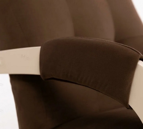 Кресло-качалка Leset Спринг слоновая кость Velur V23