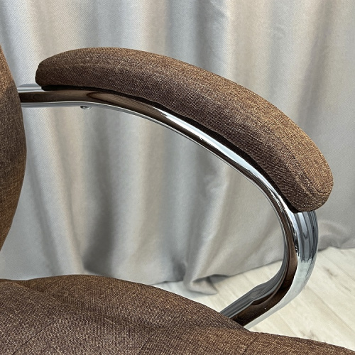 Кресло с регулировкой высоты Calviano VIP Masserano Коричневая ткань 