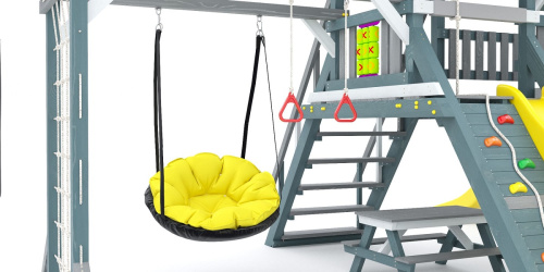 Детская спортивная площадка для дачи Савушка lux 9 COMFORT Индиго