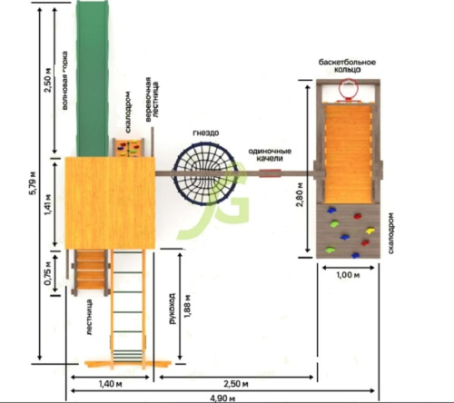 Детская площадка IgraGrad Панда Фани Gride мод.2