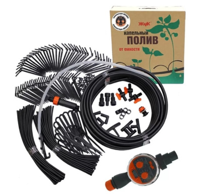 Капельный полив Жук от емкости 60 растений с таймером