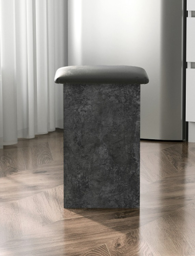 Табурет Мэри СН-122.14 бетон спаркс ДСП графит серый 