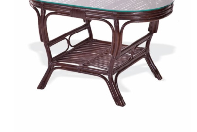 Стол овальный из ротанга 02-15А-OV шоколад 