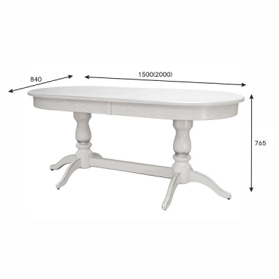 Стол обеденный Тарун 3 белый 