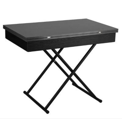 Стол трансформер Лерон графит темный черный 