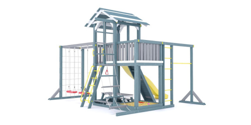 Детская спортивная площадка для дачи Савушка 15 Индиго