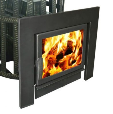 Печь-камин чугунная Березка Воевода Флагман 20 Сетчатый кожух