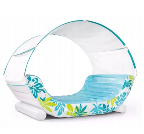 Надувной мега матрас с навесом Тропический лаундж Intex 56294EU